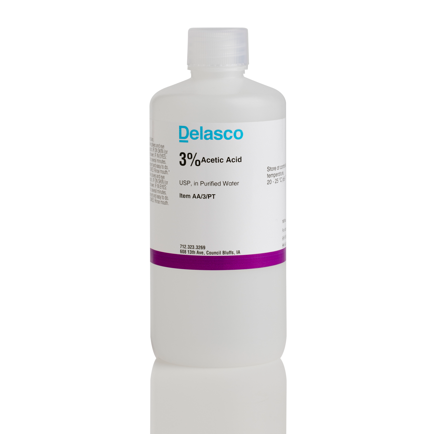 Delasco AA/3/PT Acetic Acid 3% pint