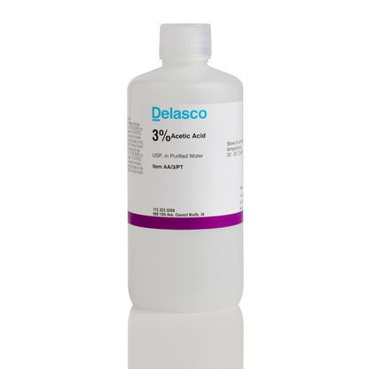 Delasco AA/3/PT Acetic Acid 3% pint