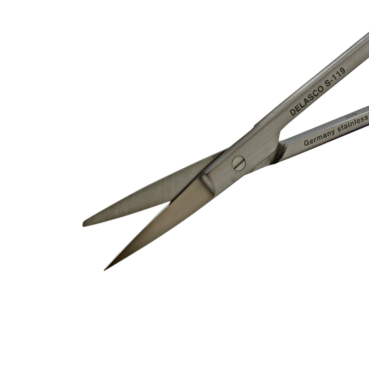 Delasco S-119 Iris Scissors 4.5 in Straight 20mm Sharp/Blunt SuperCut