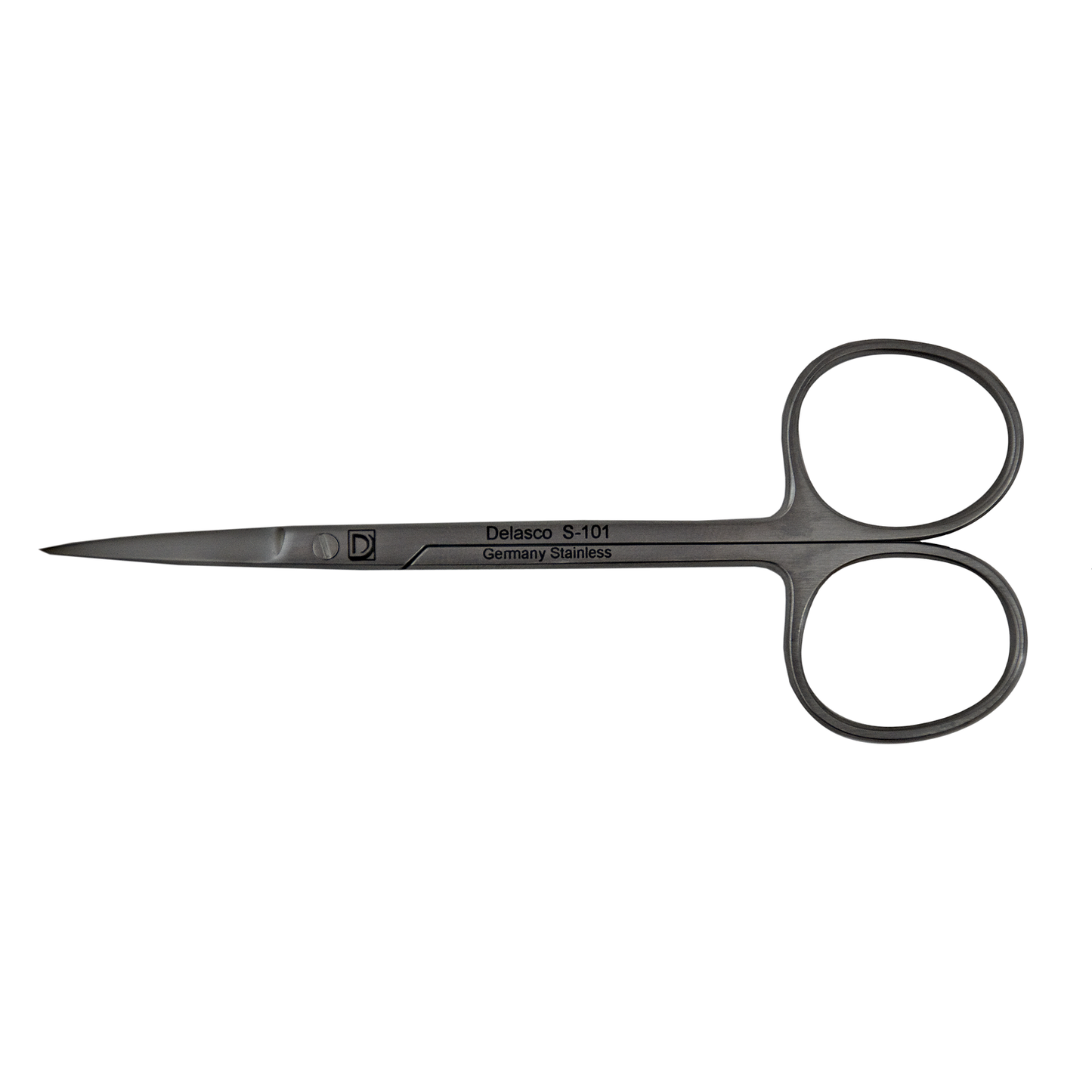 Delasco S-101 Oliver Suture Applying Scissors (11.5cm) 4 1/2", Sharp/Sharp Tips, Straight, Stainless Steel