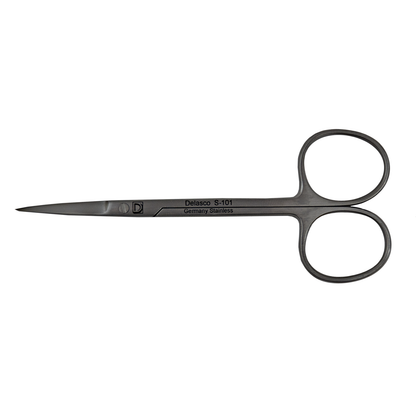 Delasco S-101 Oliver Suture Applying Scissors (11.5cm) 4 1/2", Sharp/Sharp Tips, Straight, Stainless Steel