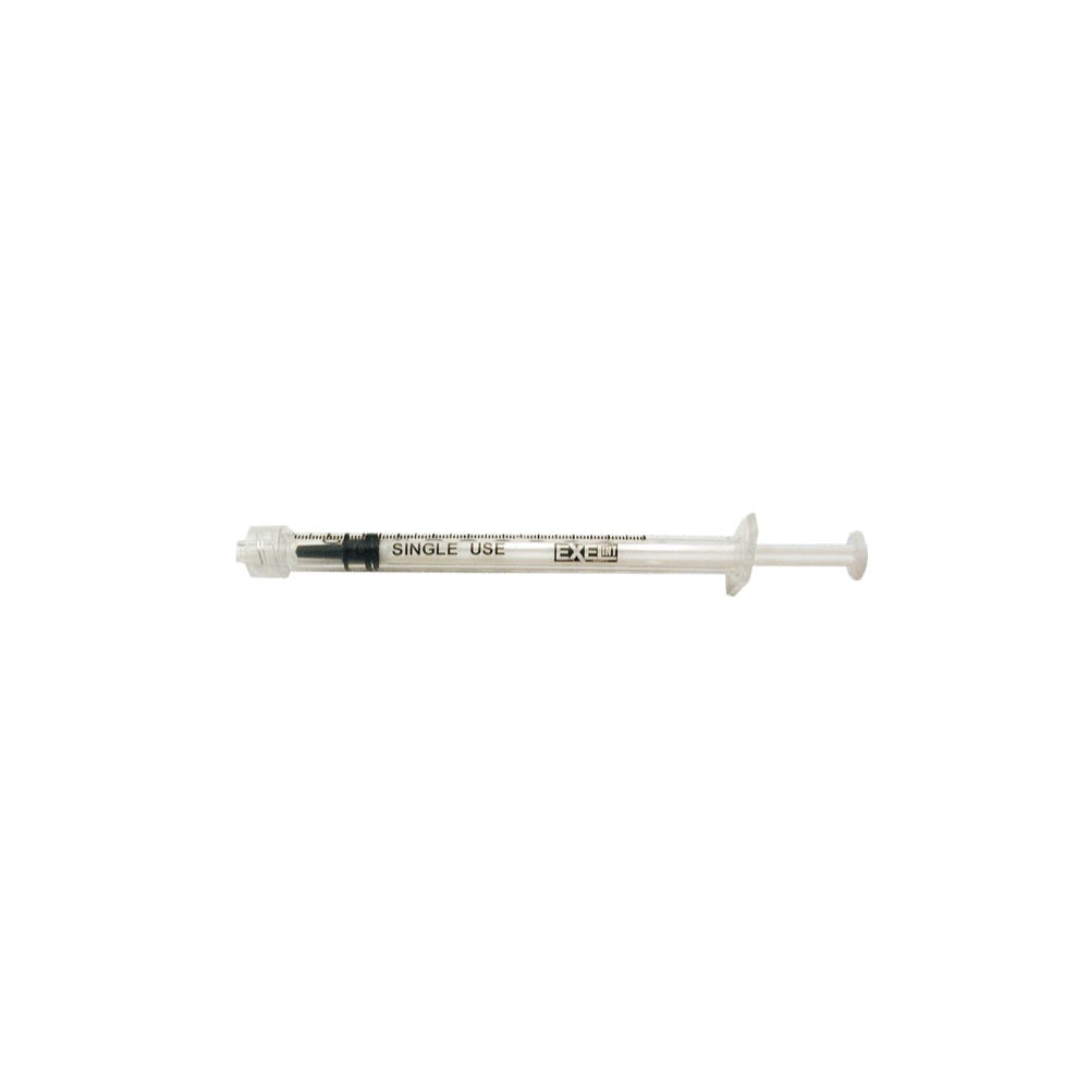 Exel 26049 1 ml Tuberculin Luer Lock Low Dead Space Plunger Syringe