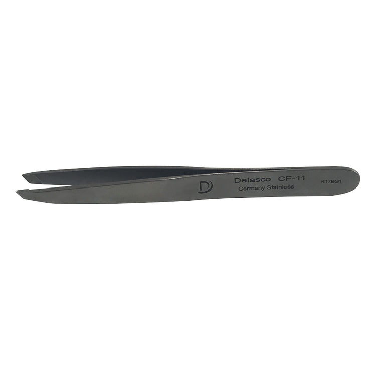 Delasco CF-11 Cilia Forceps 3.75 in Straight 3mm Diagonal Jaws