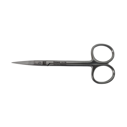 Delasco S-117M Dextra Iris Scissors 4 1/2" , Straight, Sharp/Sharp Tips