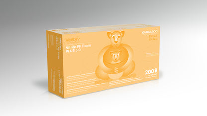 Ventyv 10333103 Blue Kangaroo Nitrile Gloves Box of 200, X-Small