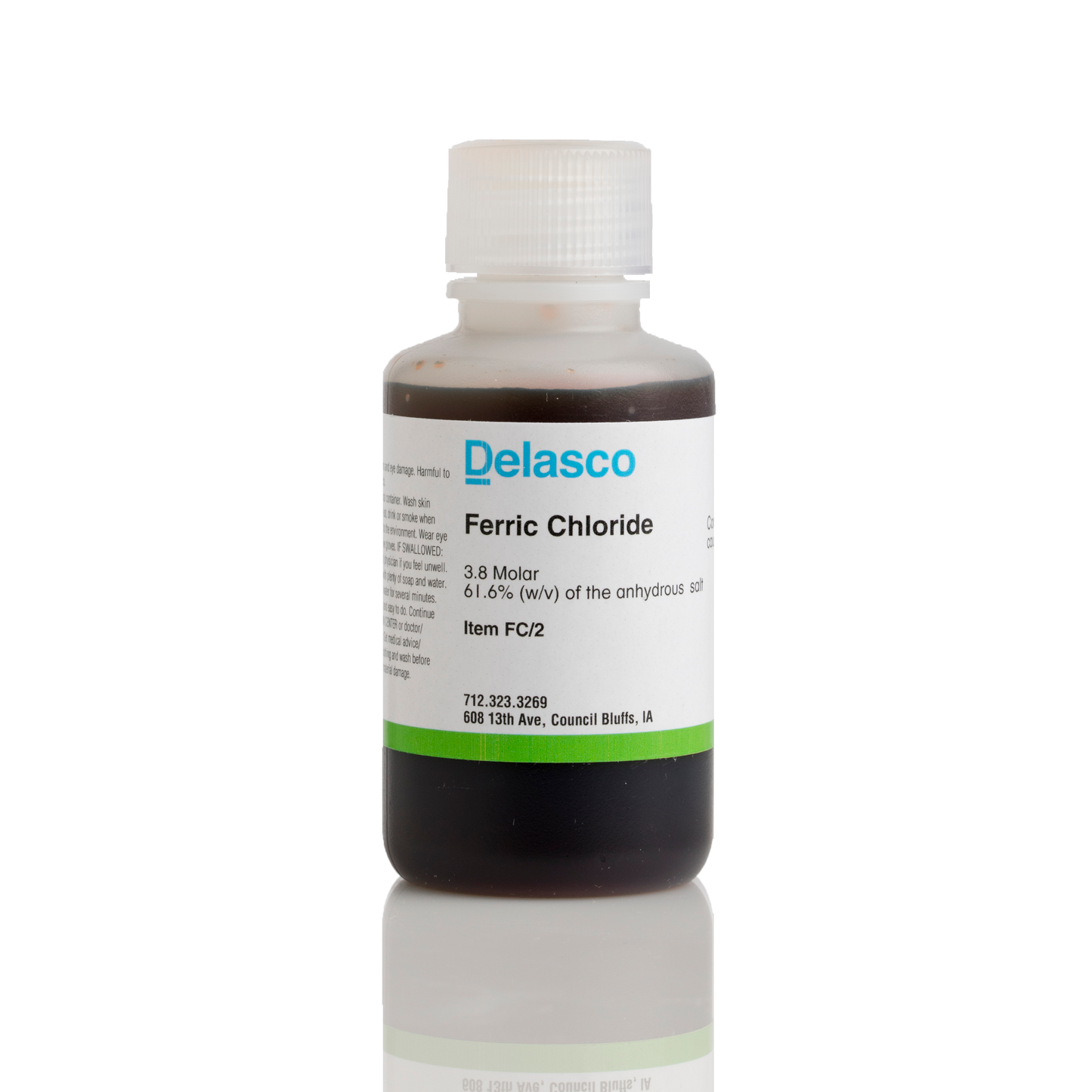 Delasco FC/2 Ferric Chloride 3.8 Molar 2 oz