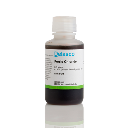 Delasco FC/2 Ferric Chloride 3.8 Molar 2 oz