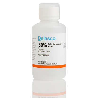 Delasco TCA/60/2 Trichloroacetic Acid 60% 2 oz
