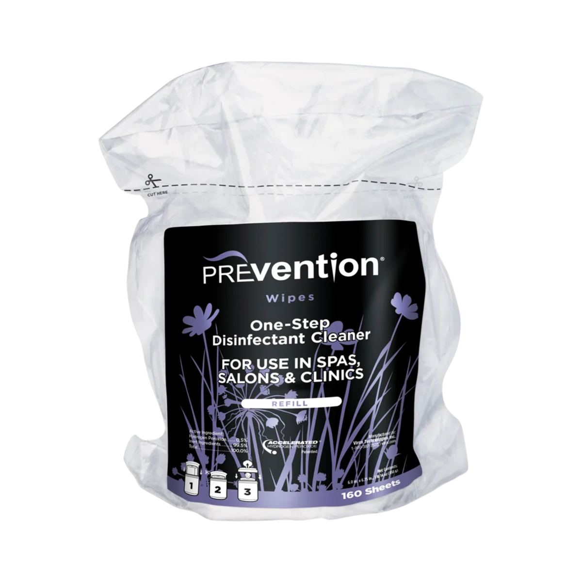 Prevention One-Step Disinfectant Cleaner Refill Wipes