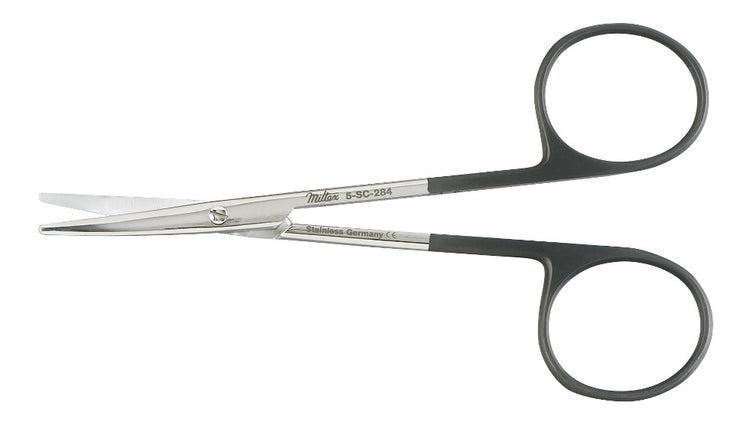Miltex Metzenbaum Supercut Scissors, 4.5 in, Curved, Delicate, One Serrated Blade