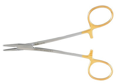Mitlex 8-7TC Webster Needle Holder 4.75 in, Smooth, Tungsten Carbide Tips