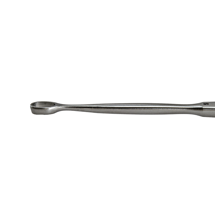 Delasco FC-5 Fox Curette 5.5 in Straight 5mm X 7mm Oval