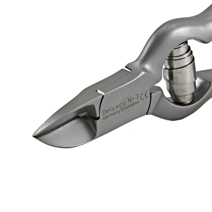 Delasco N-3 Nail Nipper 5 1/2", Concave Jaws, Barrel Spring, Stainless Steel