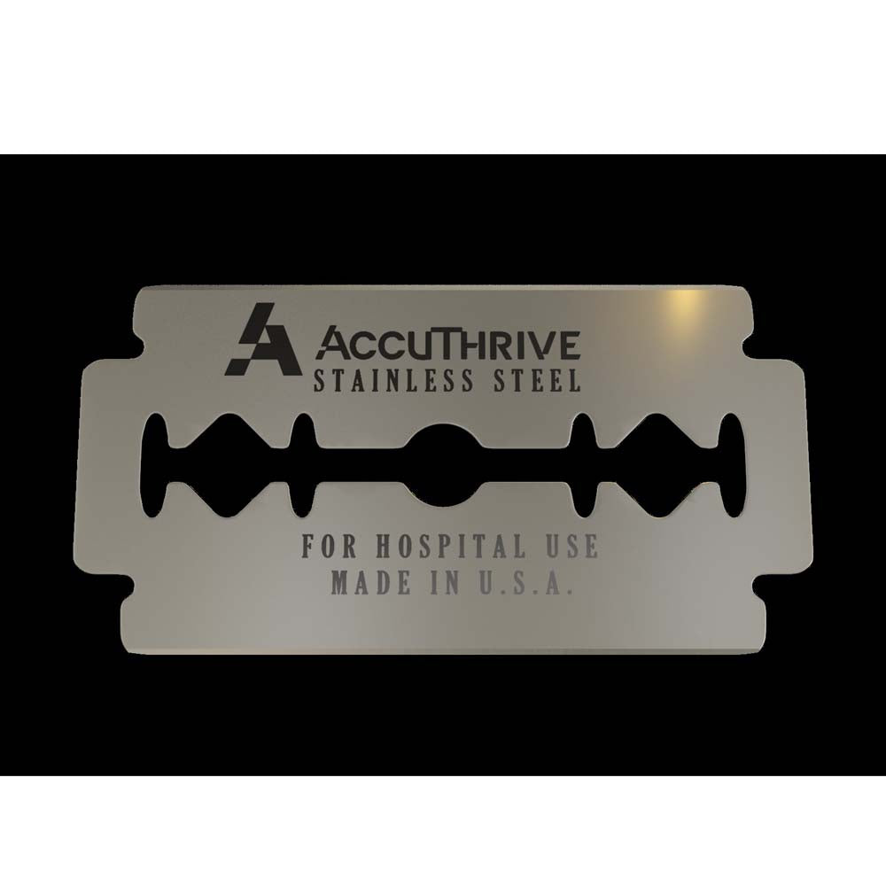 AccuThrive AVBL-3001-0000 Double Edge Blades, Individually Wrapped, Box of 100