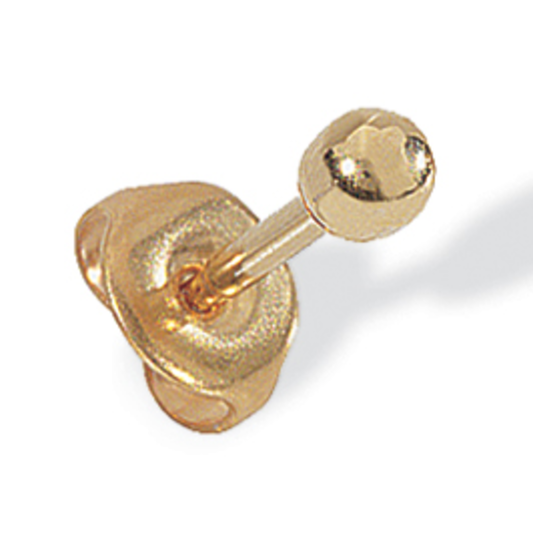 Hastings 595 Coren PS Ear Piercers, Pediatric, Smaller Stud, 24 Karat Gold Plated High Grade Surgical Steel, Box of 6 pair, Sterile