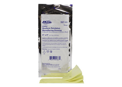 Dukal 214 Xeroform Petrolatum Gauze Dressing, 2in x 2in, 25/bx