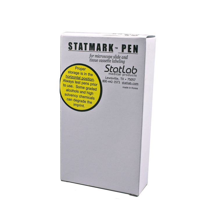 StatMark SMP-BK Ultrafine Pen, Permanent, Black, Box of 12