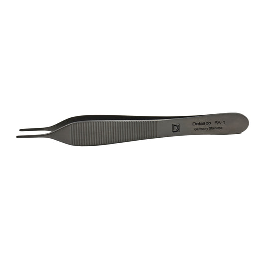 Delasco FA-1 Adson Forceps 4.75 in Straight 1.5mm Serrated