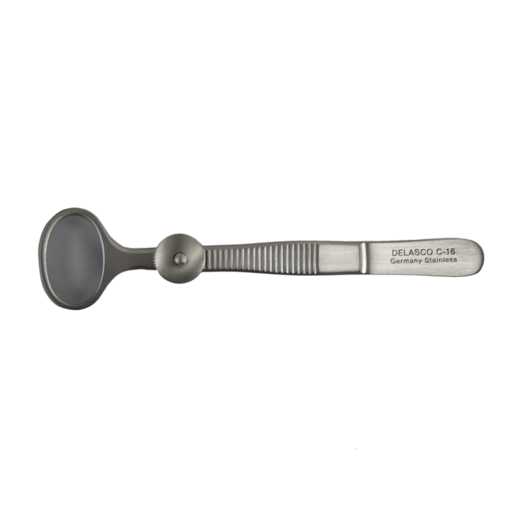 Delasco C-16 Chalazion Forceps 3.5 in Straight 11mm X 17mm