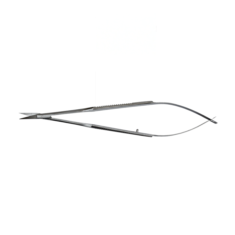 Delasco MS-15 Micro Scissors 6 in Curved 12mm Serrated