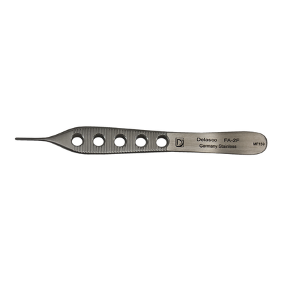 Delasco FA-2F Adson Forceps 4.75 in Straight 1.5mm 1x2 Teeth, Fenestrated