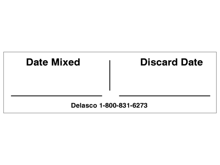 Delasco MD Mix Date and Discard Date Labels, Roll of 250