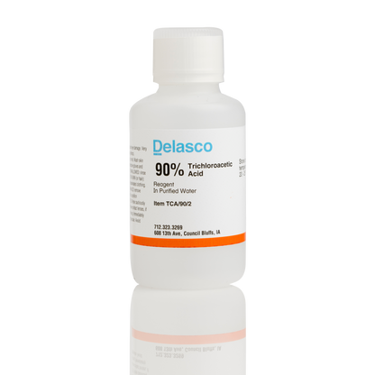 Delasco TCA/90/2 Trichloroacetic Acid 90% 2 oz