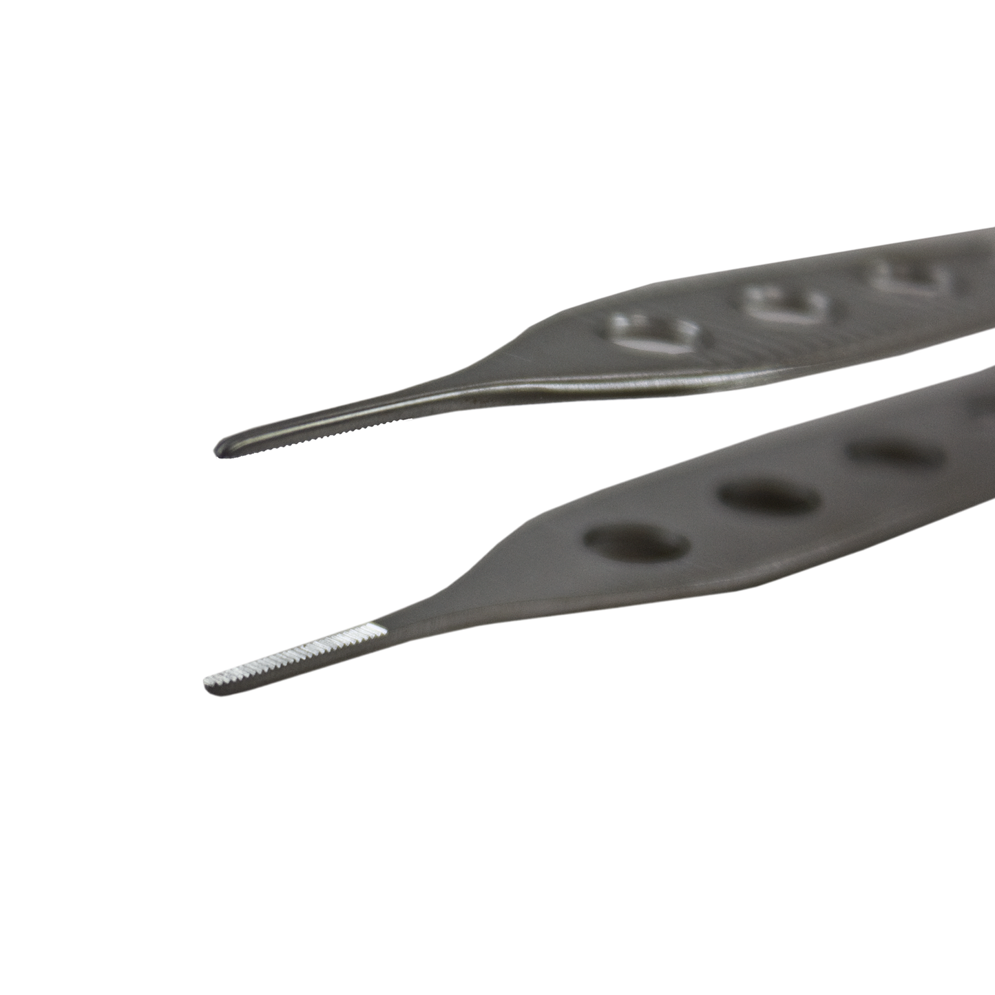Delasco FA-1F Adson Forceps 4.75 in Straight 1.5mm Serrated, Fenestrated handle