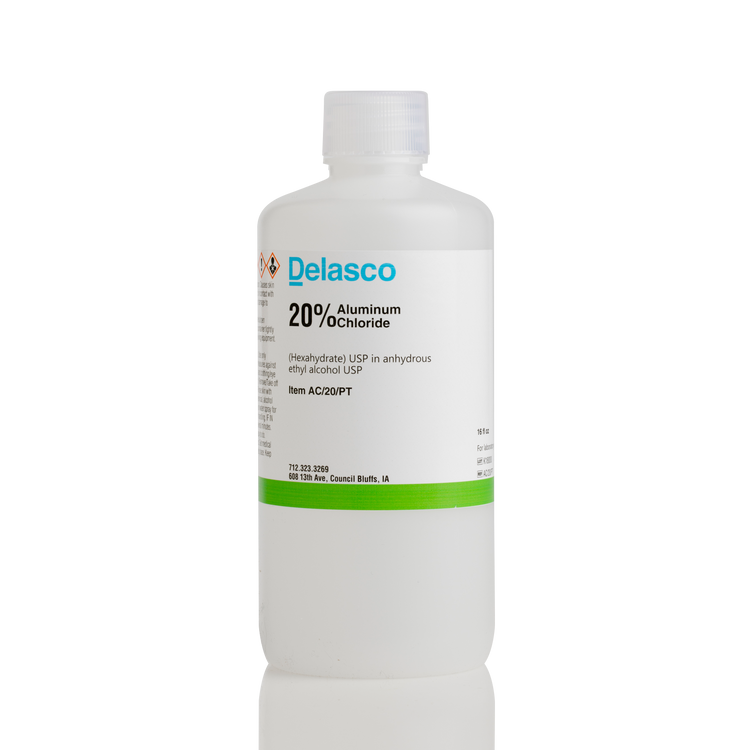 Delasco AC/20/PT Aluminum Chloride 20% in Ethanol pint