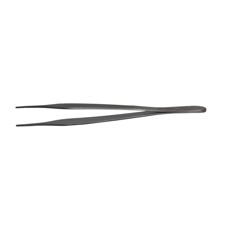 Delasco FA-4 Brown-Adsen Forceps 4.75 in Straight 2mm 7x7 Teeth