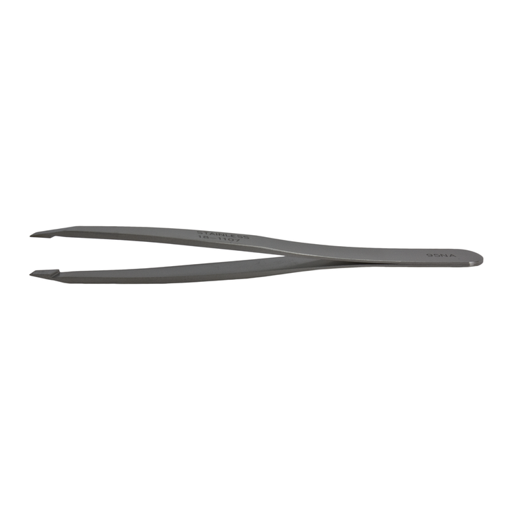 Miltex 18-1107 Swiss Cilia Forceps 3.75 in Curved 2.8mm Diagonal Jaws Smooth