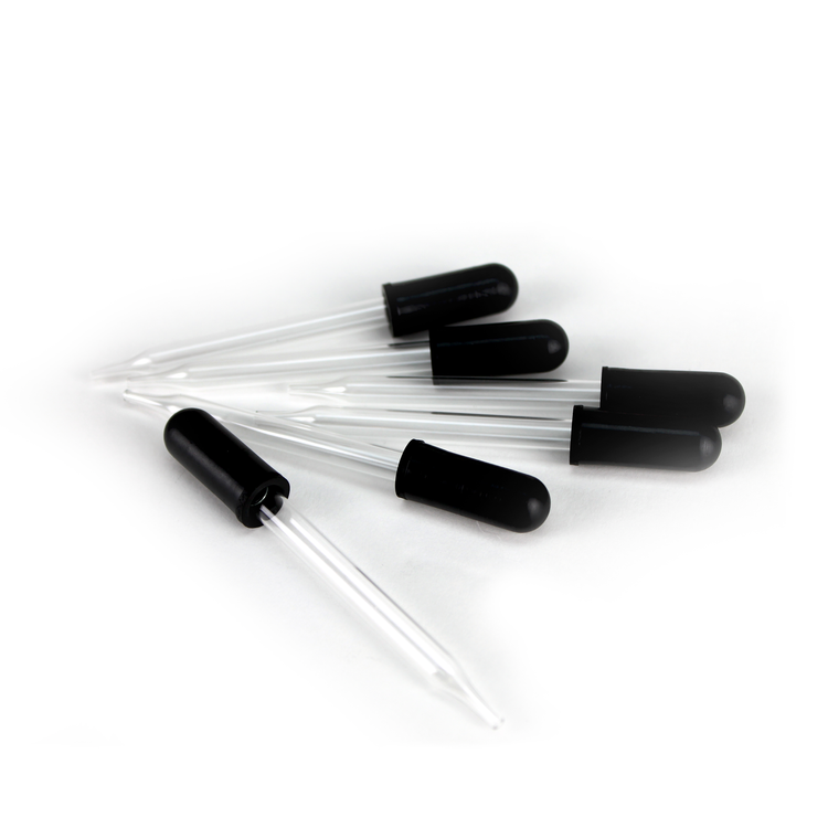 Delasco 820-12PK Medicine Dropper, 3in, Glass with Rubber Bulb, pack of 12
