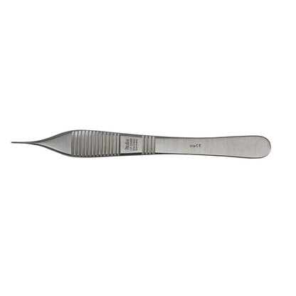 Micro Adson Tissue Forceps, 4.75", Micro Jaw, 0.5mm Wide, 1x2 Teeth, by Miltex