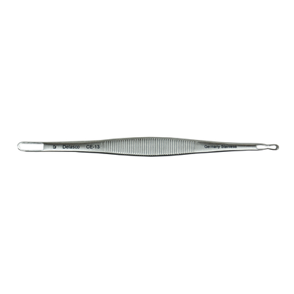 Delasco CE-13 Schamberg comedone extractors, extra fine, 1 pinched end, 1 squared end