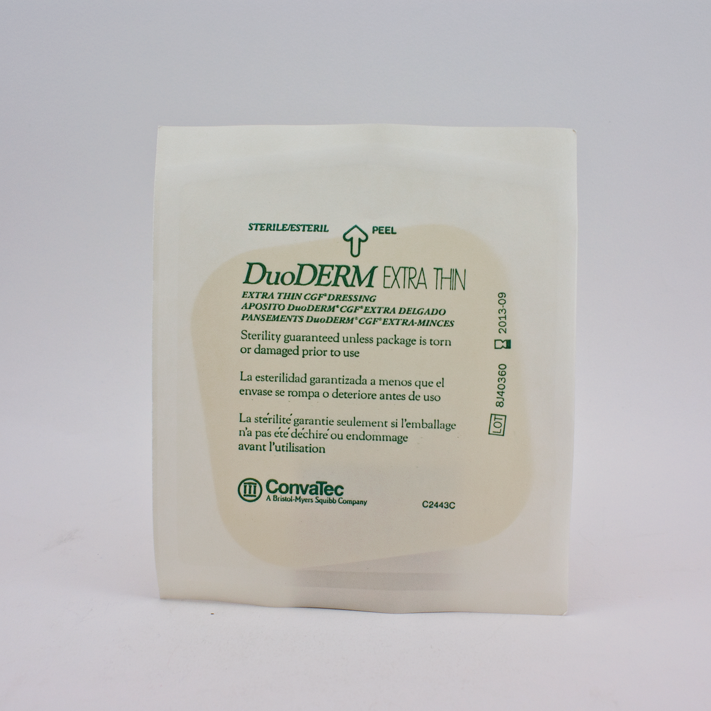 DuoDERM 197955 Hydrocolloid Dressing, Extra Thin, 4" X 4", Square, Sterile