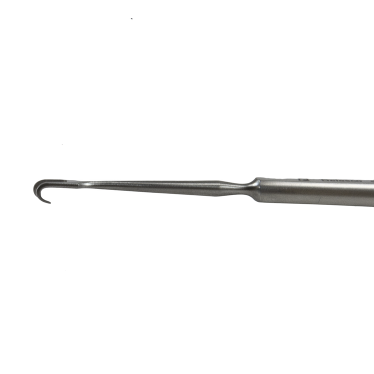 Delasco SH-641 Rollet Skin Hook 5 in Straight Hook 2.25mm Dia. X 2.75mm Wide 2 Prong, Sharp