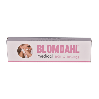 Blomdahl Earring Cassettes for use with Blomdahl Piercing Gun only, Golden Titanium Crystal, Box of 10