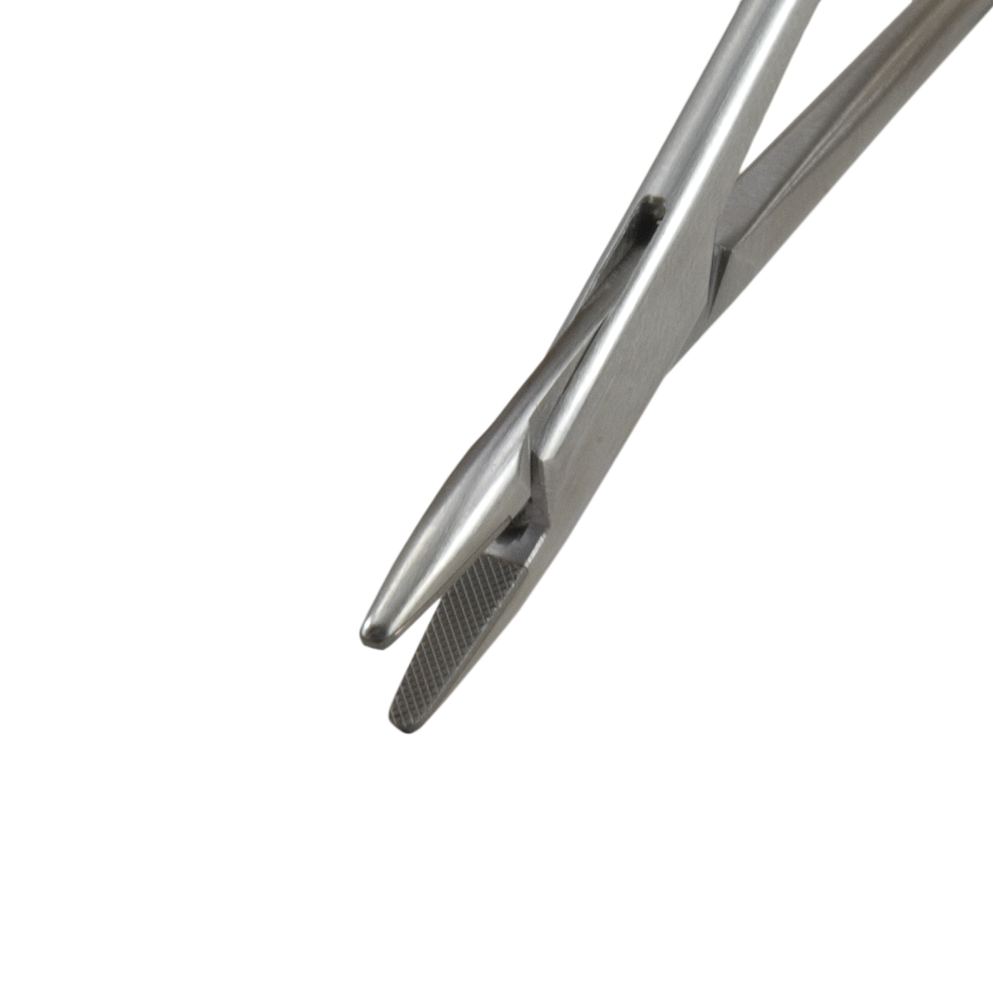 Derf Needle Holder, 4.75", Serrated, Tungsten Carbide Jaws, by Miltex