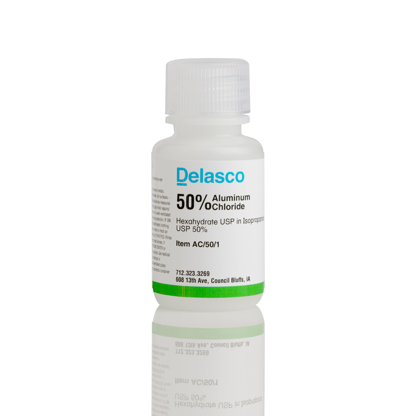 Delasco AC/50/1 Aluminum Chloride 50% in Isopropanol 50% 1 oz