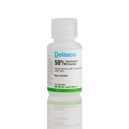 Delasco AC/50/1 Aluminum Chloride 50% in Isopropanol 50% 1 oz