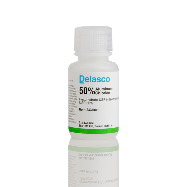 Delasco AC/50/1 Aluminum Chloride 50% in Isopropanol 50% 1 oz