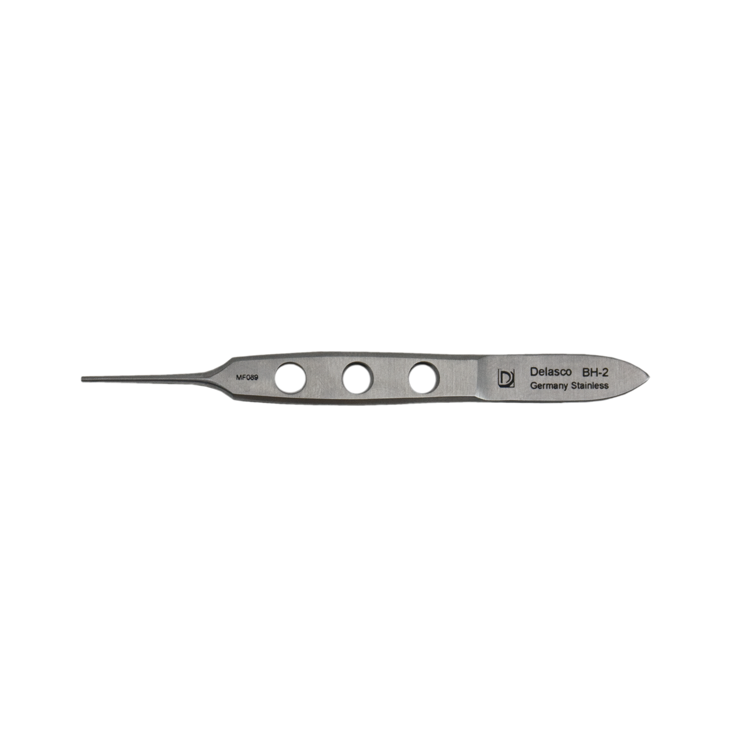 Delasco BH-2 Bishop Harmon Forceps 3.375 in Straight 0.8mm 1x2 Teeth