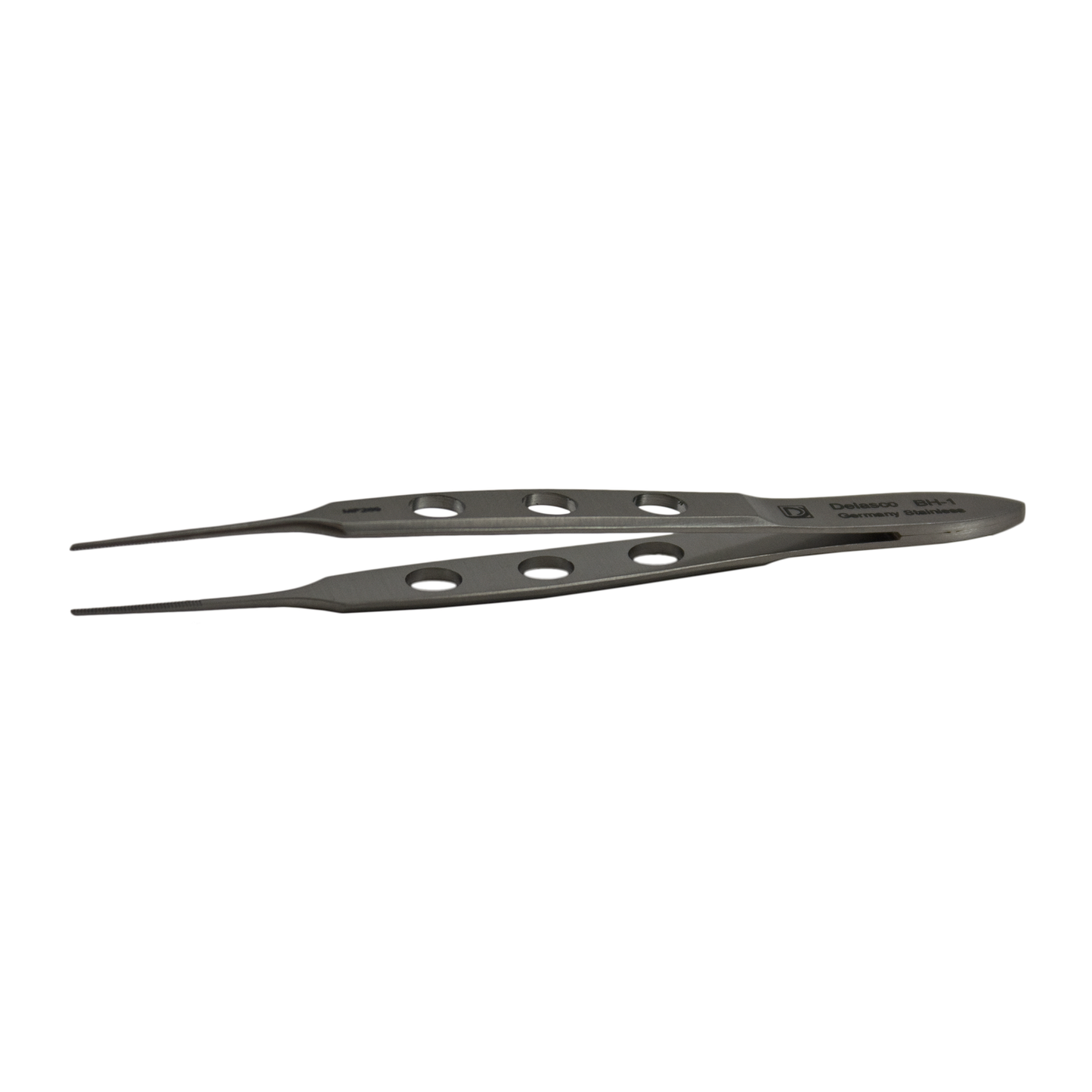 Delasco BH-1 Bishop Harmon Forceps 3.375 in Straight 0.8mm Serrated