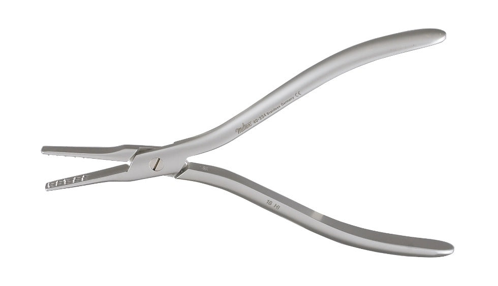 Miltex Platypus Nail Pulling Forceps 5.5 in, Straight, 6mm Wide Jaw