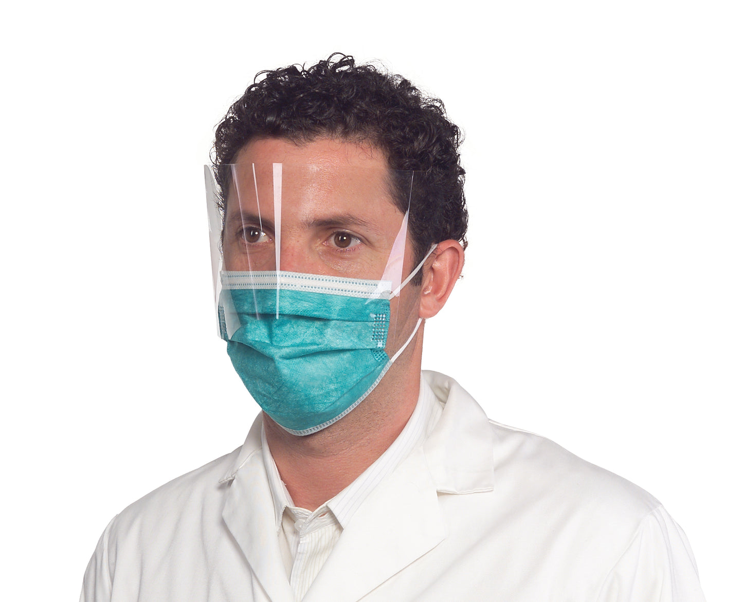 Medicom 2025 SafeMask Premier Elite Procedure Mask with Eye Shield