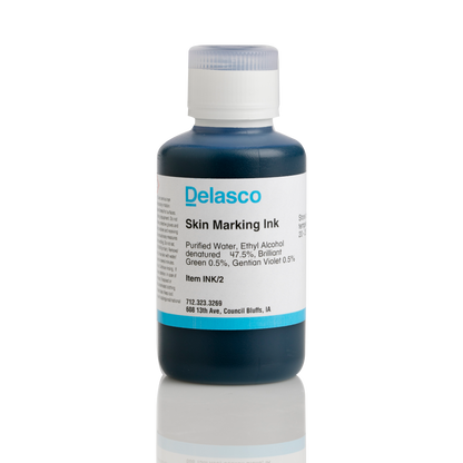 Delasco INK/2 Delasco Skin Marking Ink 2 oz
