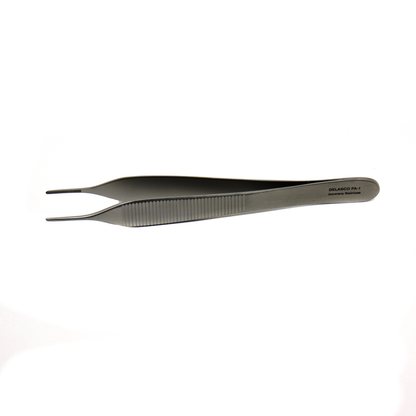 Delasco FA-1 Adson Forceps 4.75 in Straight 1.5mm Serrated