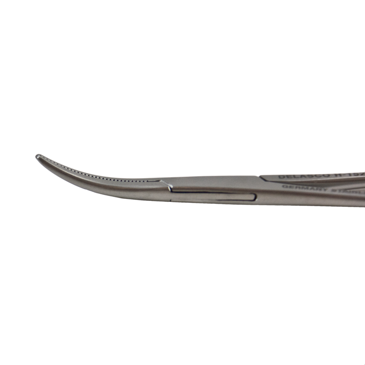 Delasco H-152 Halsted Hemostat, 3 3/4", Curved