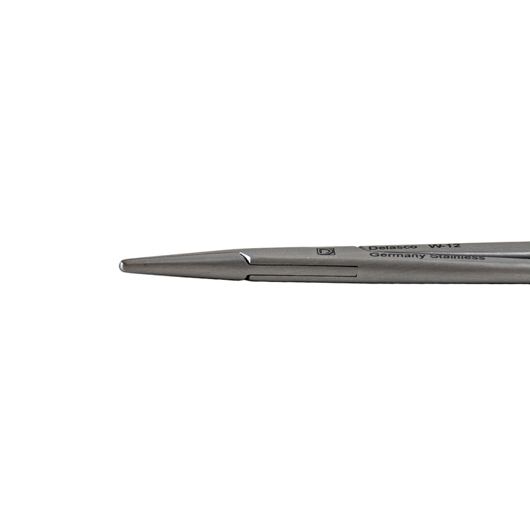 Delasco W-12 Webster Needle Holder, 4 3/4 in Smooth Jaws, Delicate