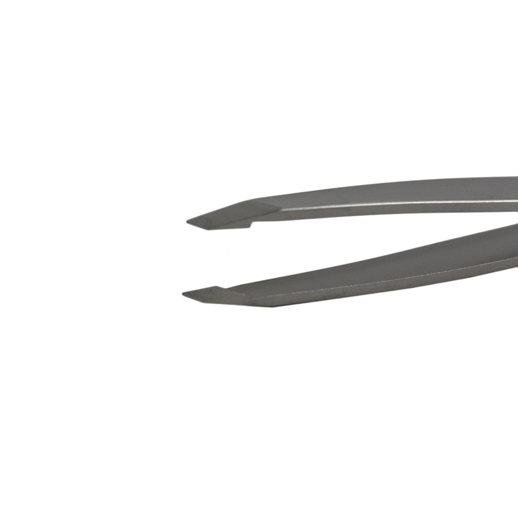 Miltex 18-1107 Swiss Cilia Forceps 3.75 in Curved 2.8mm Diagonal Jaws Smooth